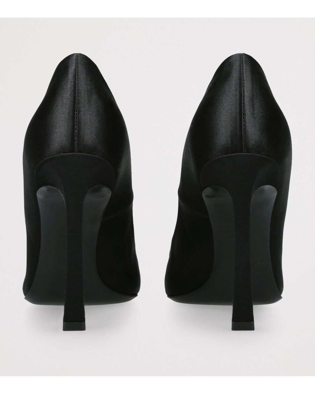 Roger Vivier Black Satin Trompette Pumps 100