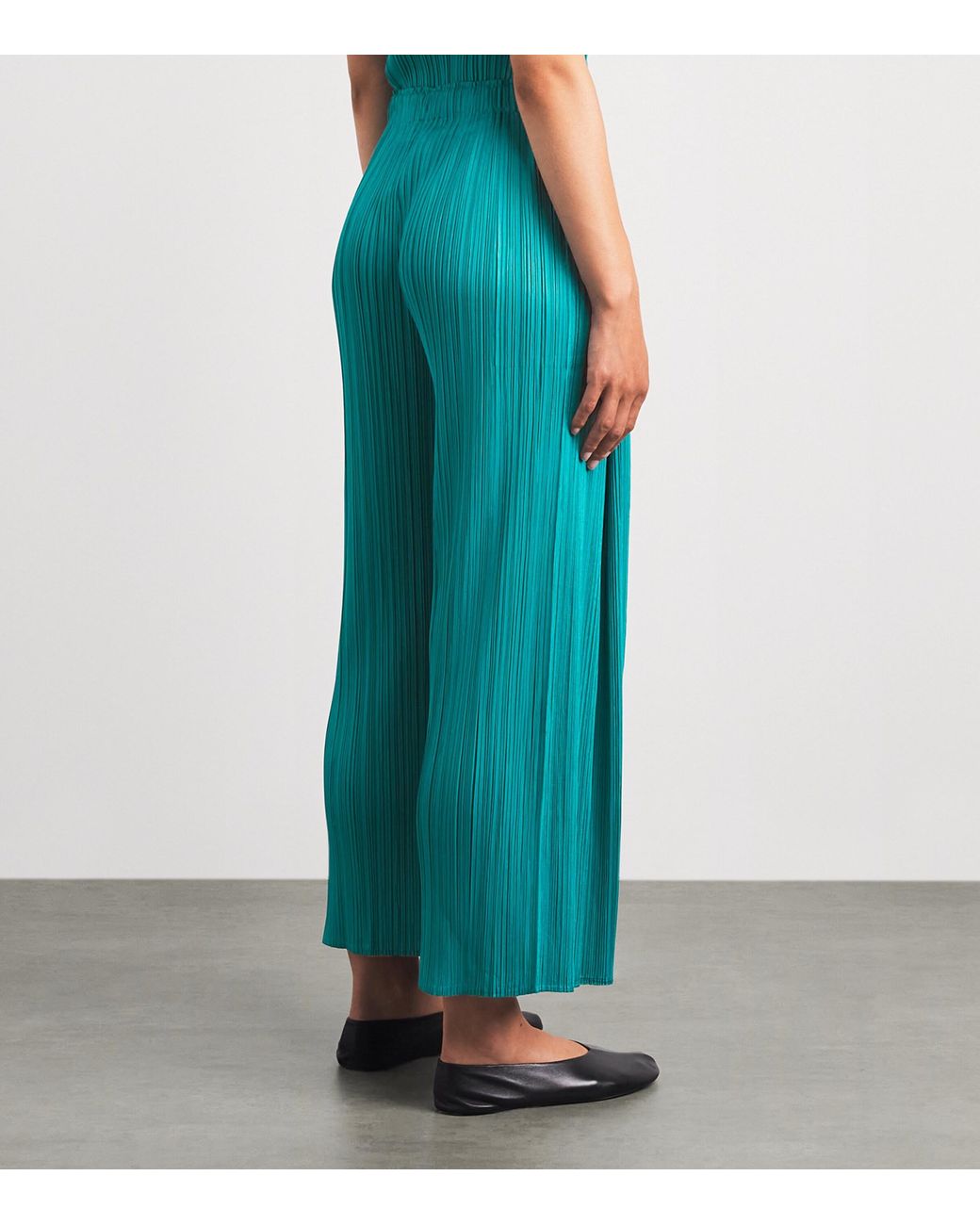 Pleats Please Issey Miyake Blue Monthly Colors June Trousers