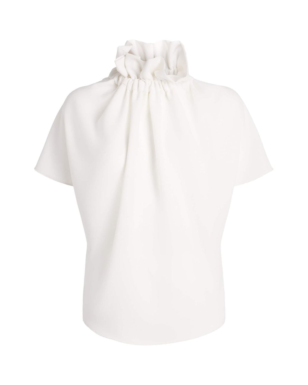 Edeline Lee White Ruff Blouse