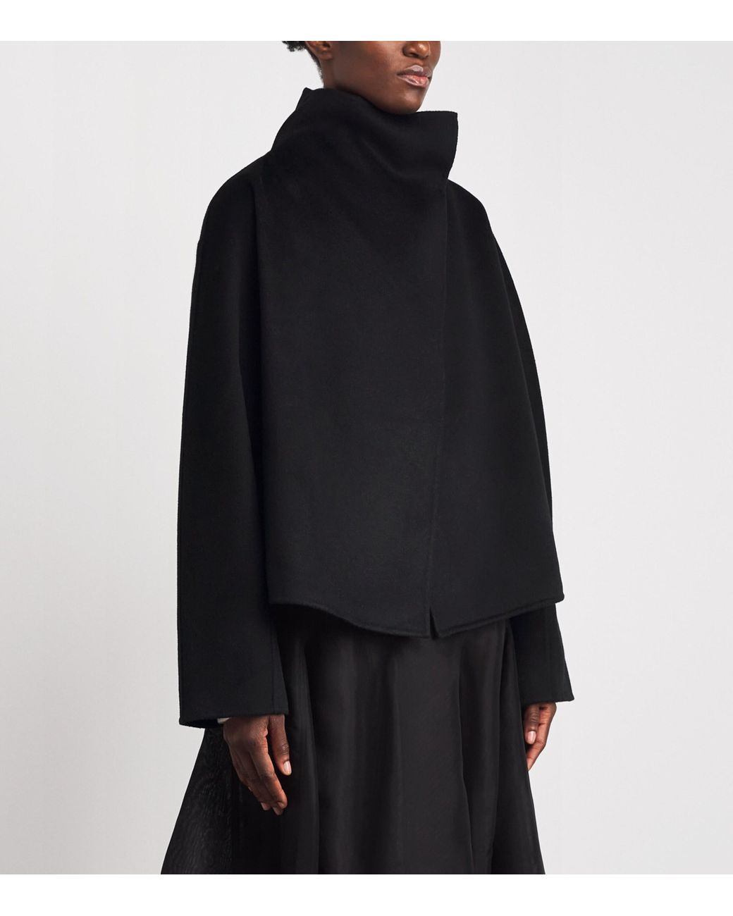 Almada Label Black Wool-Cashmere Cadie Coat