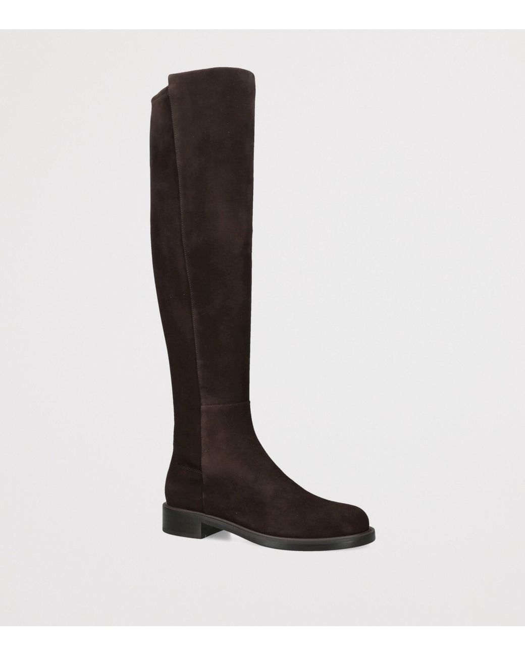 Stuart Weitzman Black Suede 5050 Gisele Over-The-Knee Boots