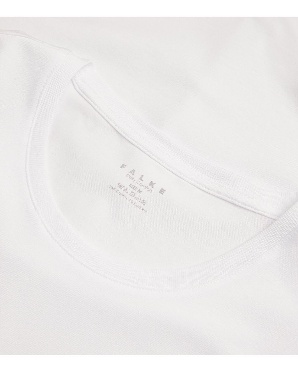 Falke White Daily Comfort T-Shirt for men