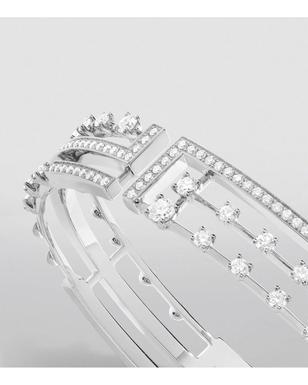 Marli New York Metallic Medium And Diamond Avenues Bangle