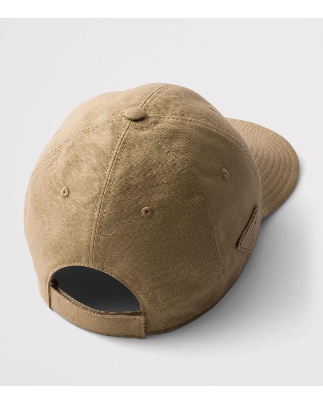 Prada Natural Cotton Ripstop Baseball Cap for men