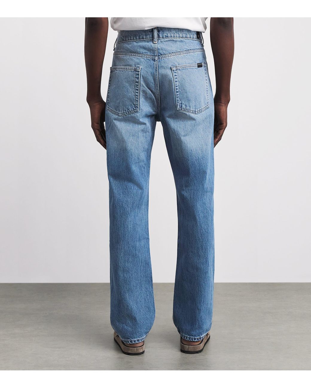 7 For All Mankind Blue Easy Straight Jeans for men