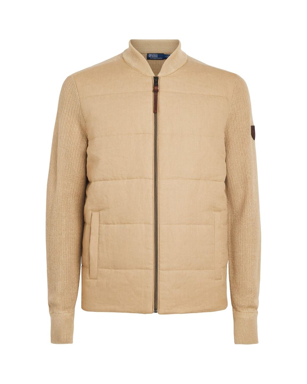Polo Ralph Lauren Natural Linen Hybrid Bomber Jacket for men