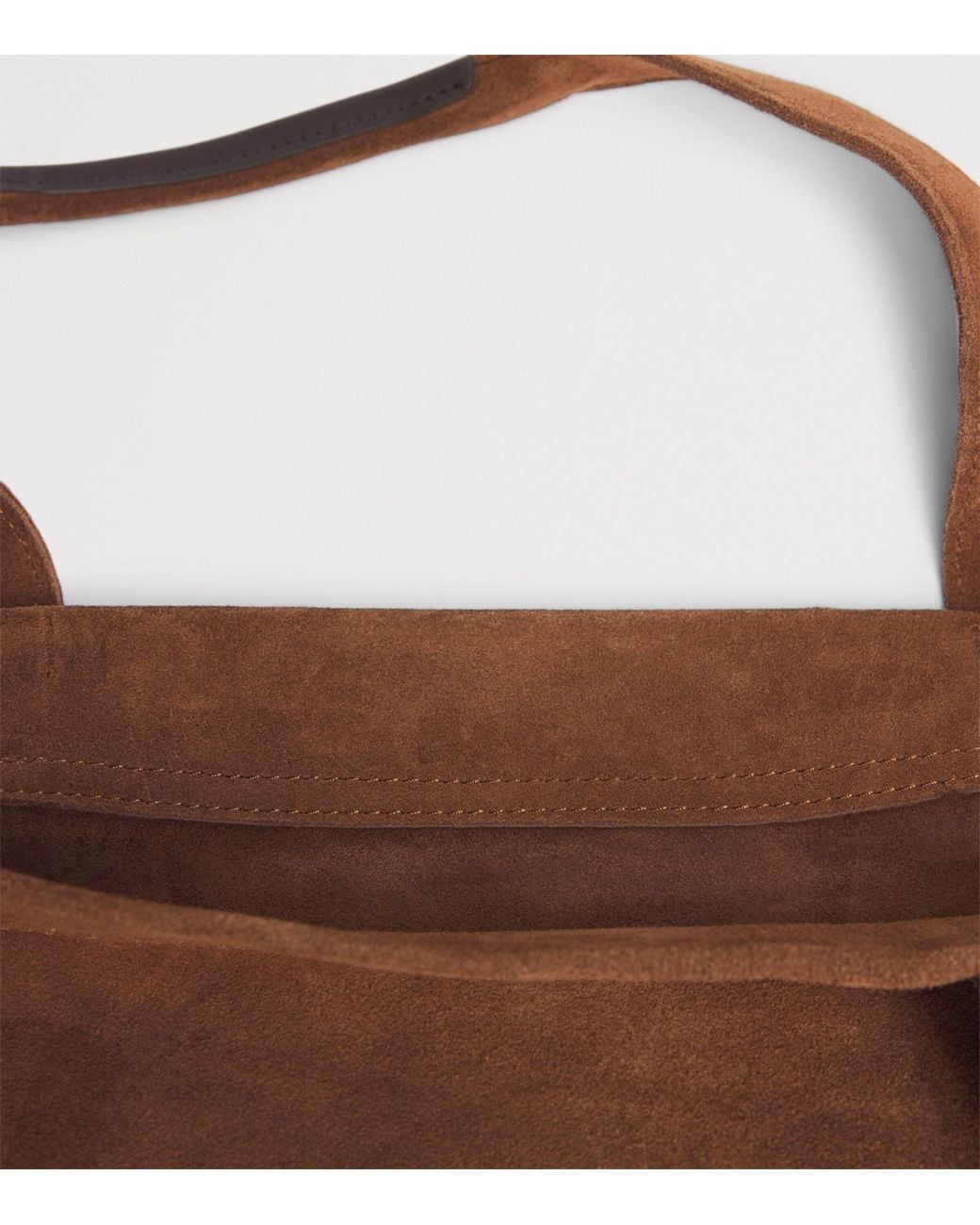 Samsøe & Samsøe Brown Suede Sadulwich Tote Bag for men