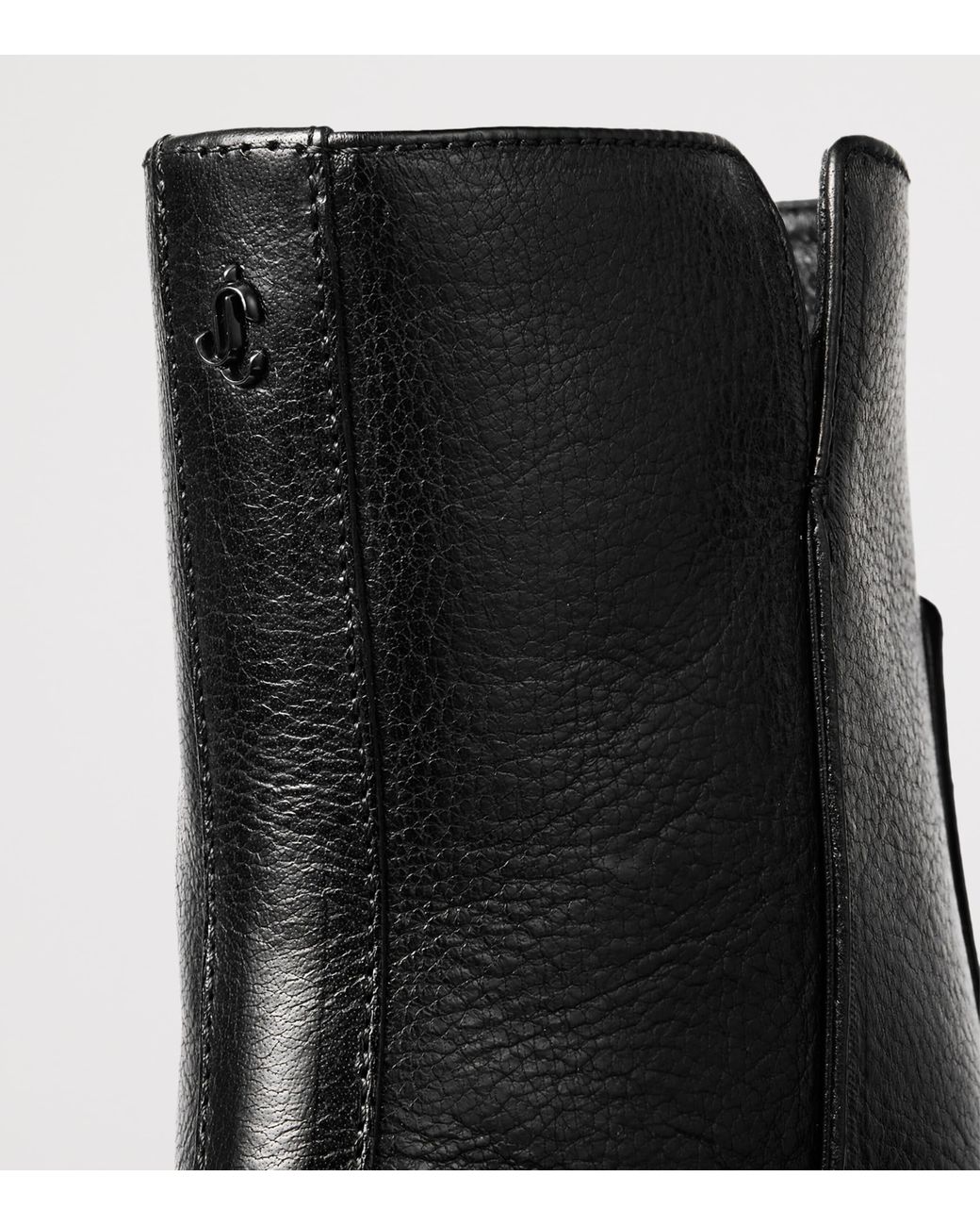 Jimmy Choo Black Eliot 45 Leather Ankle Boots