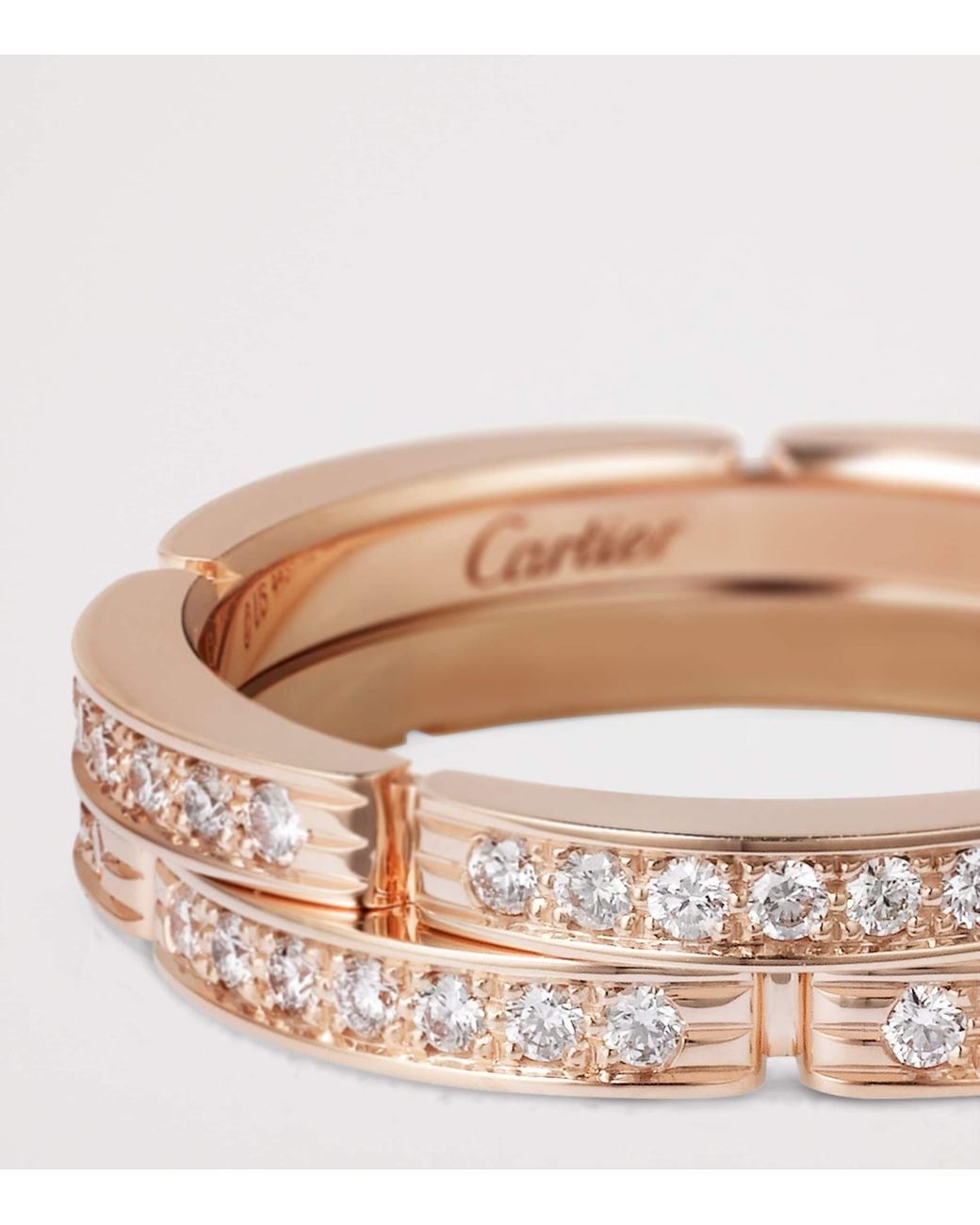 Cartier Pink And Diamond Maillon Panthère Wedding Ring