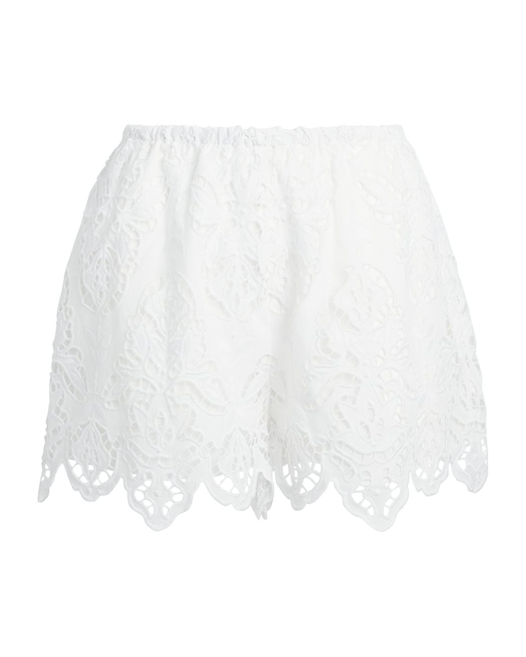 Toccin White Cotton Broderie Anglaise Pavlina Shorts