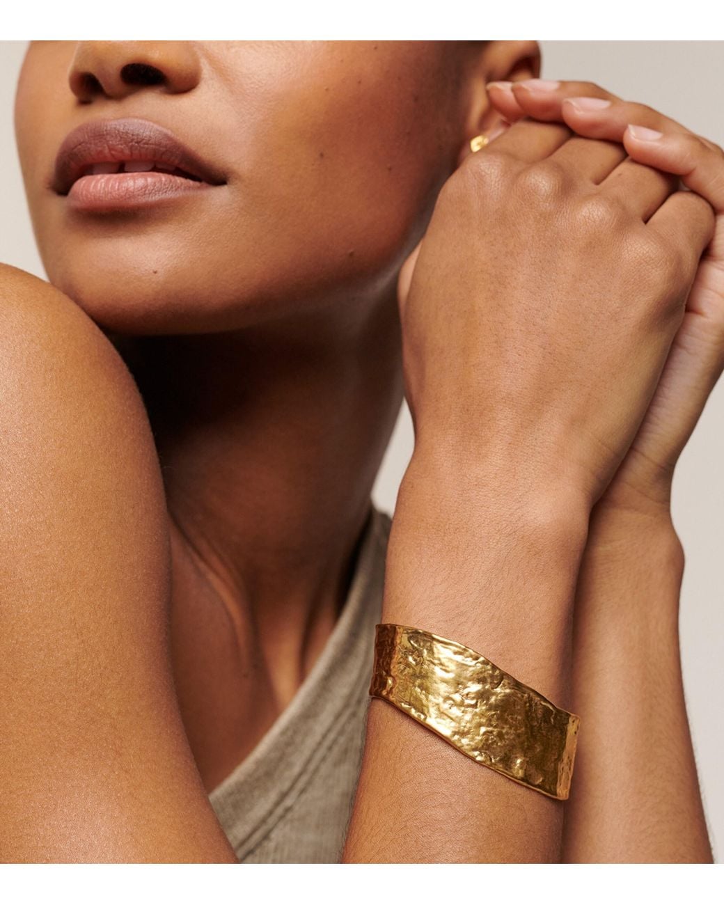 Monica Vinader Metallic Vermeil Capri Cuff Bracelet