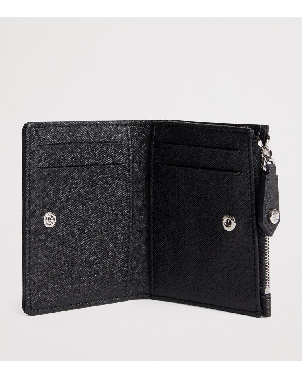 Vivienne Westwood Black Saffiano Leather Card Holder for men