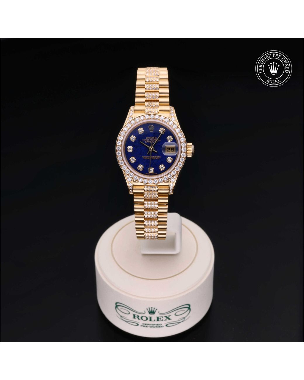 Rolex Certified Pre-Owned Black Lady-Datejust