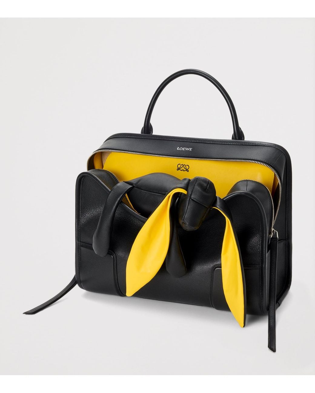 Loewe Black X Cosima Von Bonin Large Leather Amazona 180 Lazy Dog Top-Handle Bag