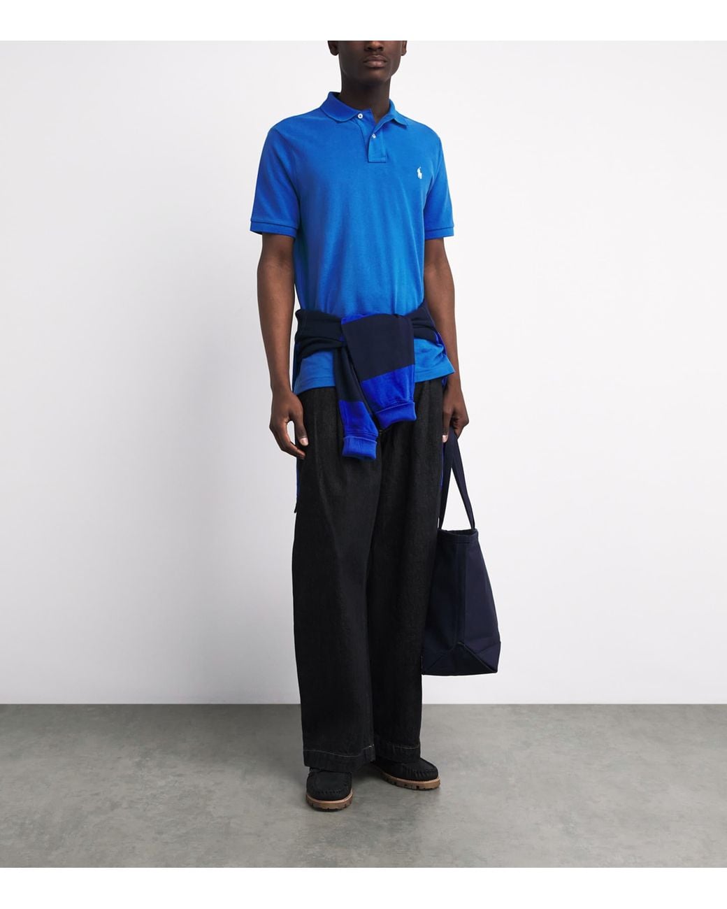 Polo Ralph Lauren Blue Cotton Mesh Classic-Fit Polo Shirt for men