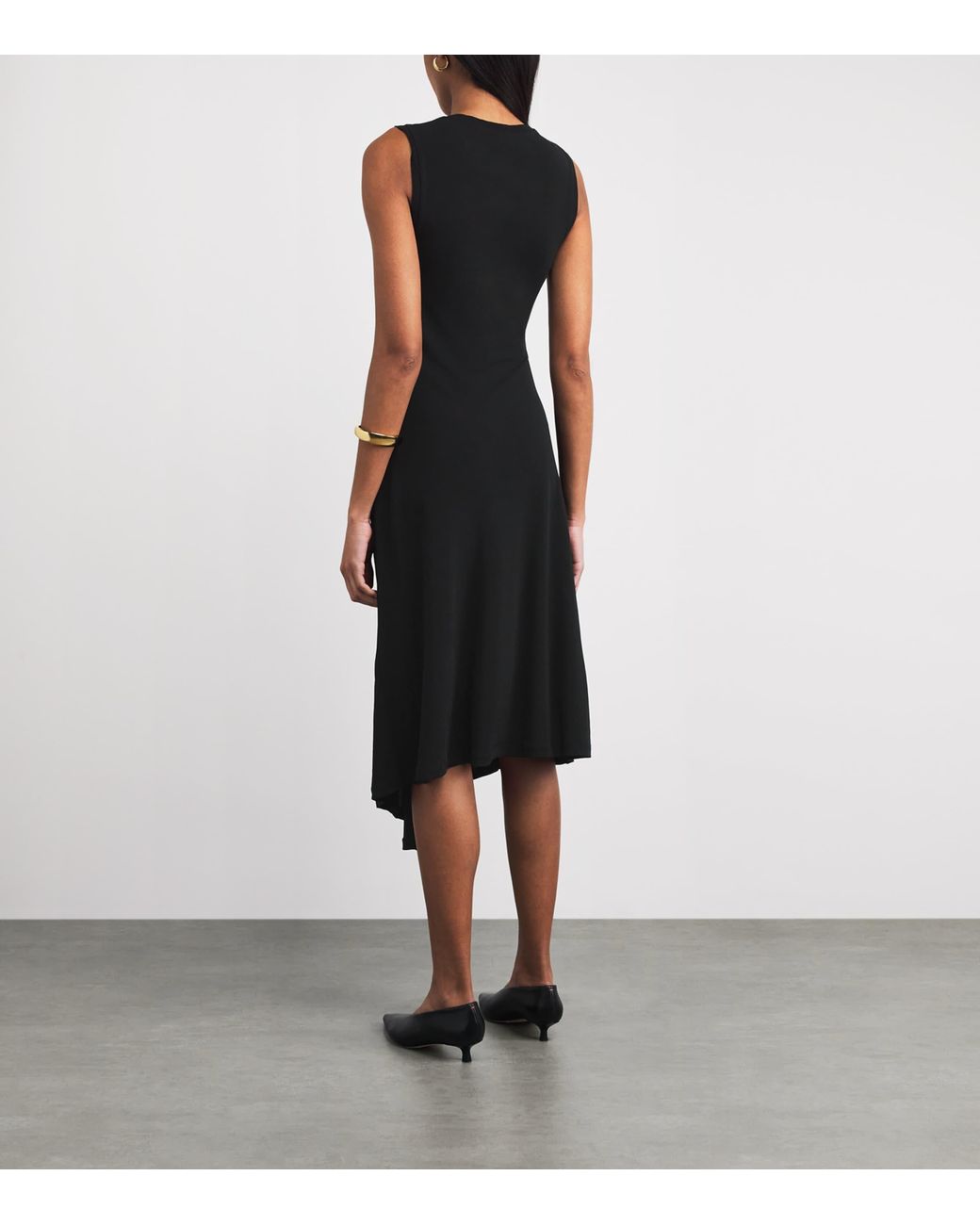 Joseph Black Jersey Cheikh Midi Dress