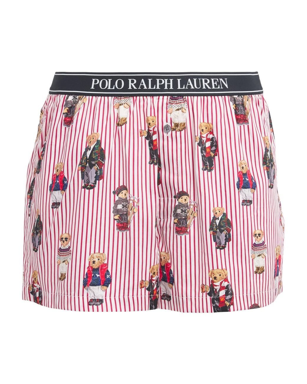 Polo Ralph Lauren Pink Cotton Polo Bear Logo Pyjama Shorts