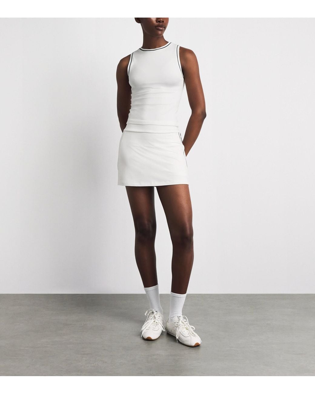 Varley White Tani Skort