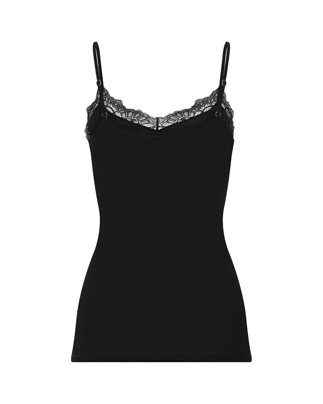 Hanro Black Wool-Silk Cami Top