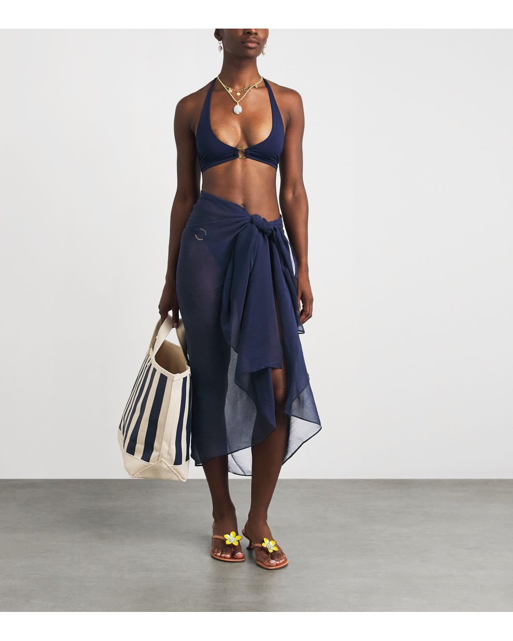 Away That Day Blue Santorini Sarong
