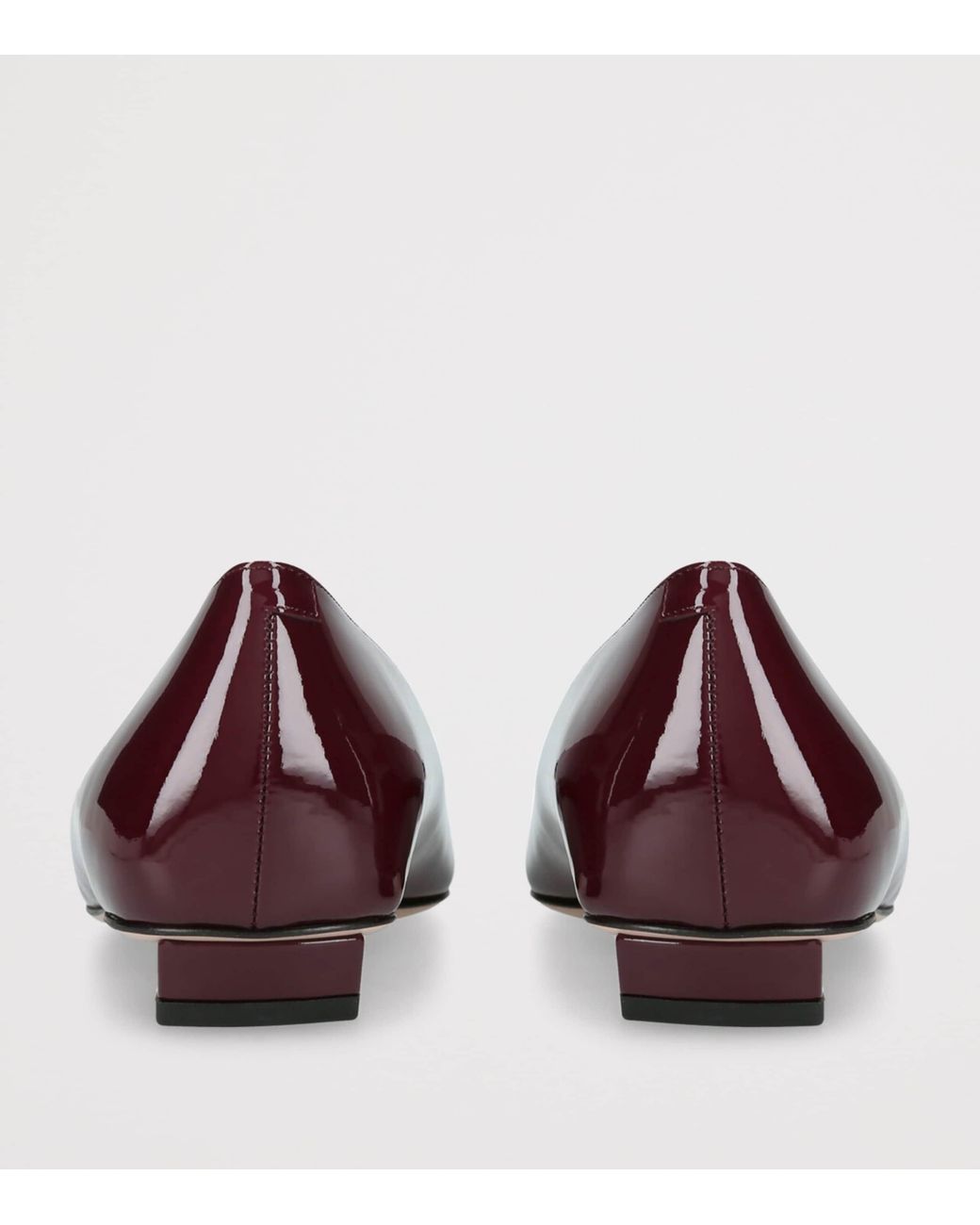 Roger Vivier Brown Patent Leather Belle Vivier Trompette Ballet Flats
