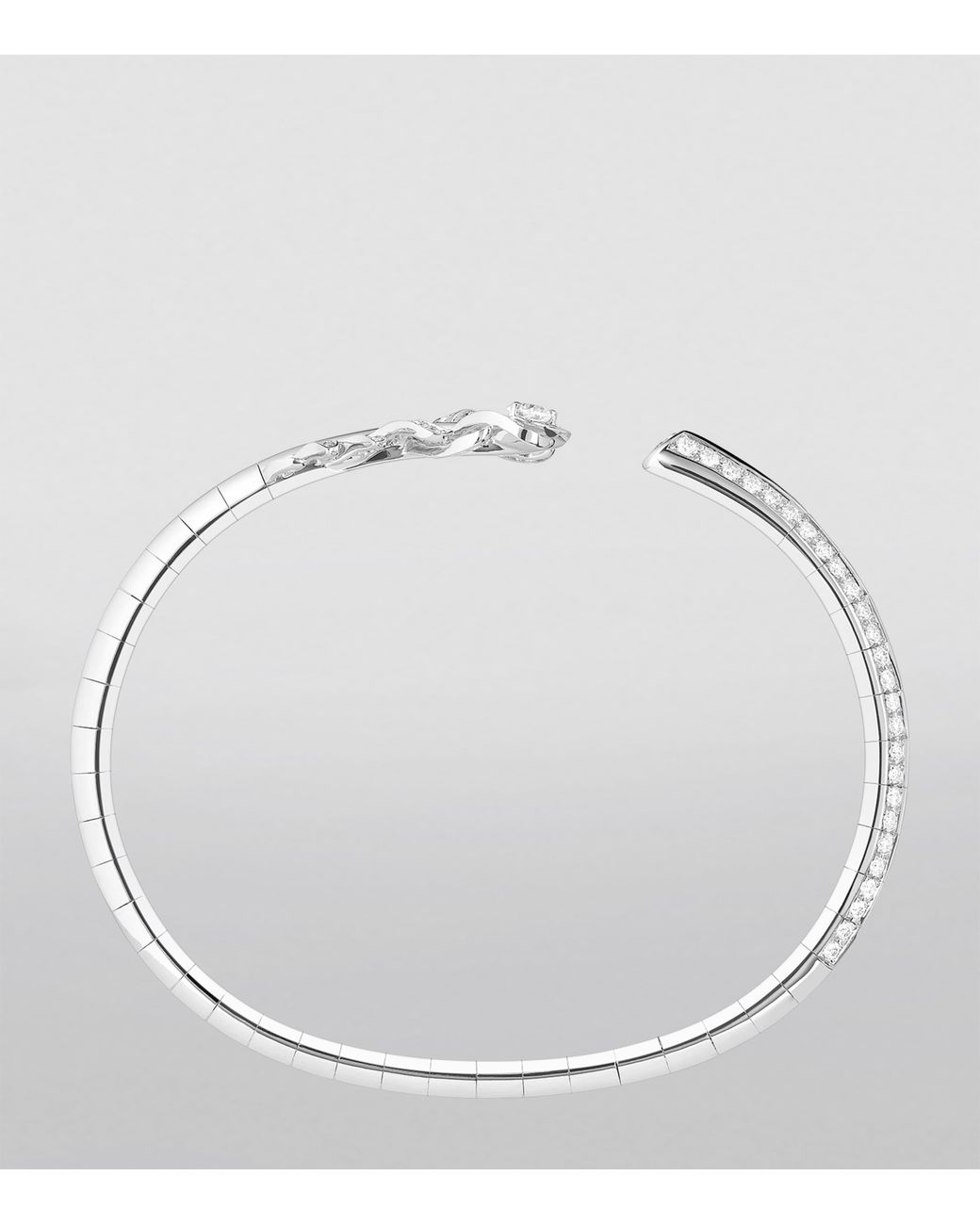 Boucheron White And Diamond Plume De Paon Bracelet