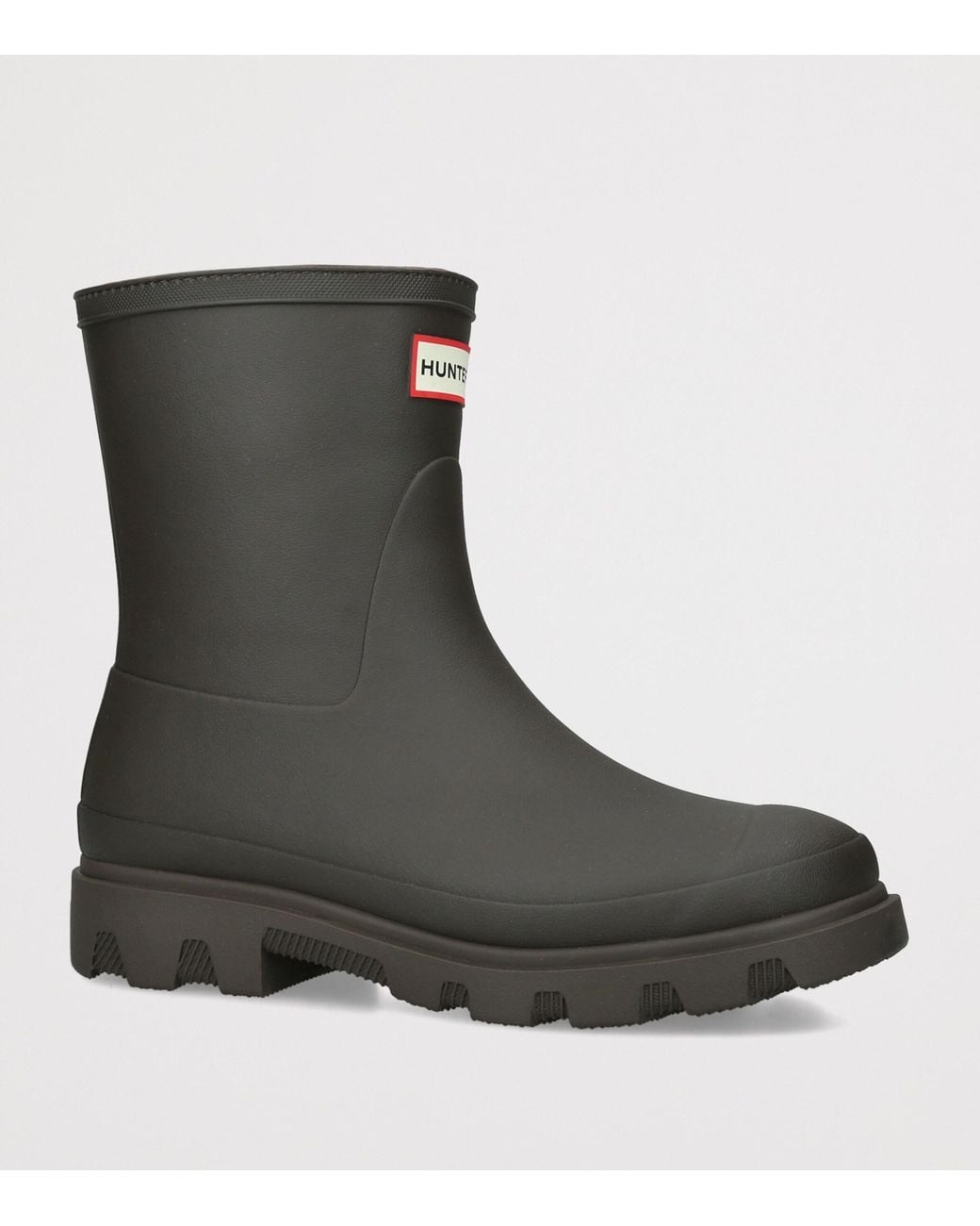 Hunter Black Insulated Downpour Short Wellington Boots
