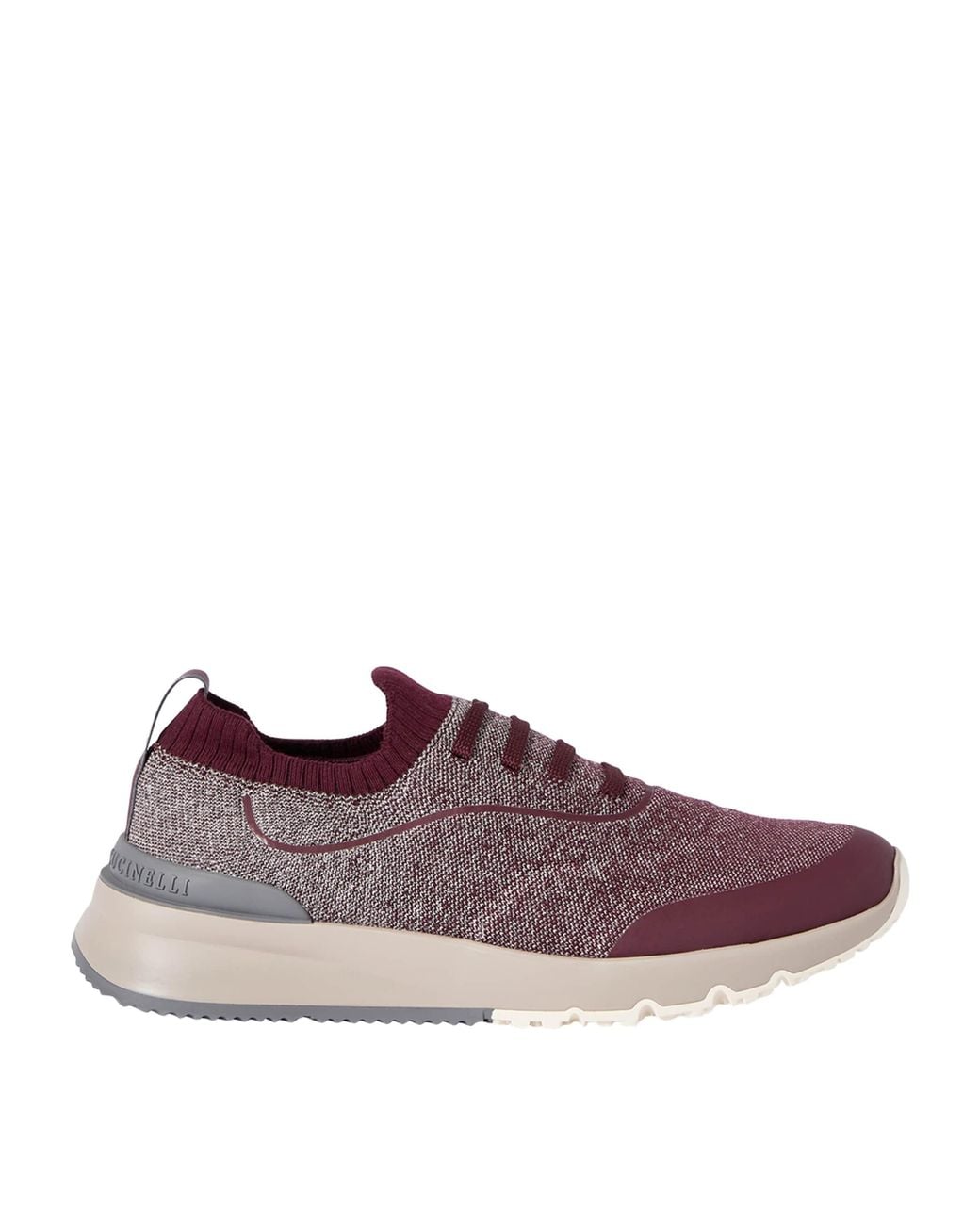 Brunello Cucinelli Purple Technical Cotton Sneakers for men