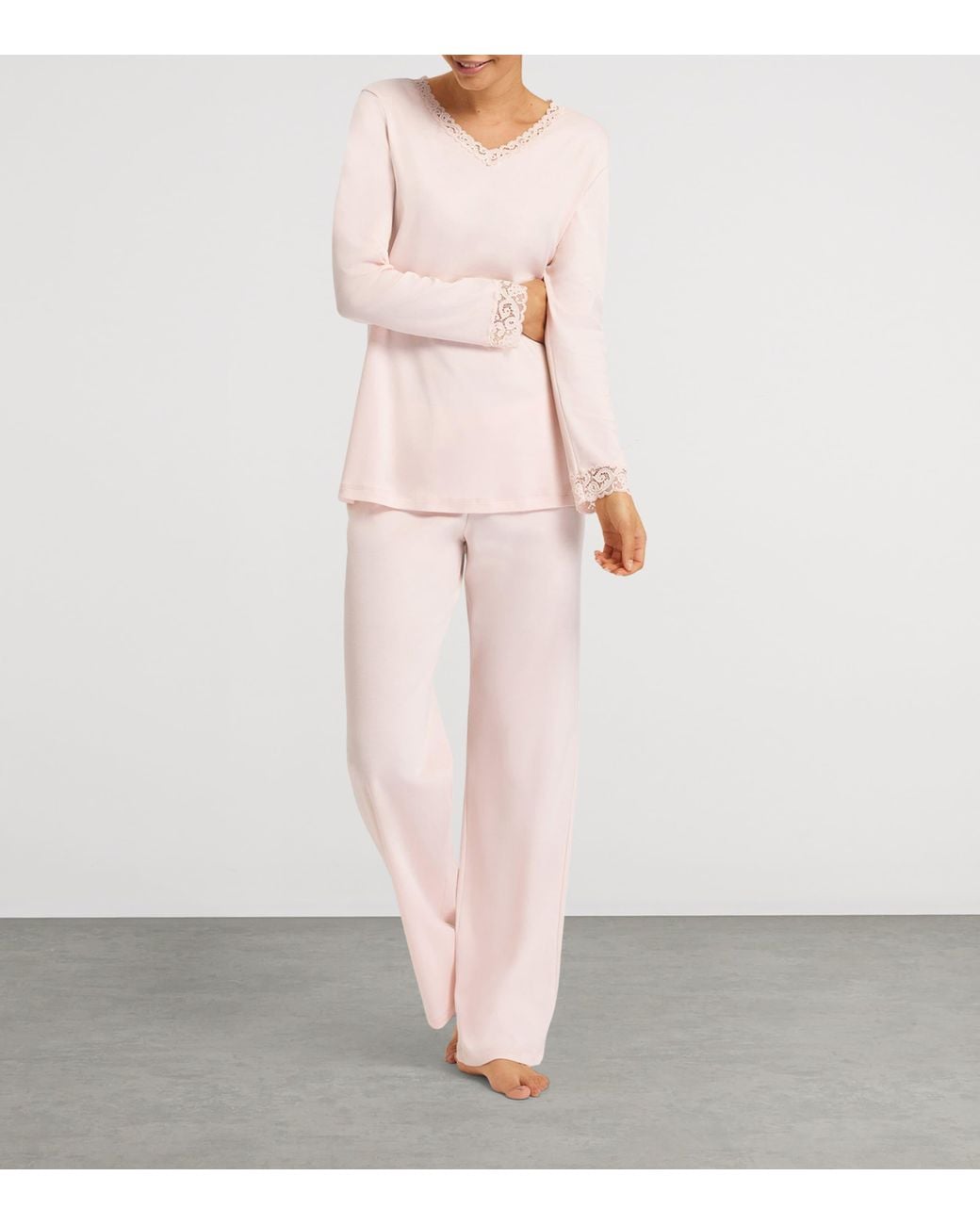 Hanro Pink Cotton Moments Pyjama Set