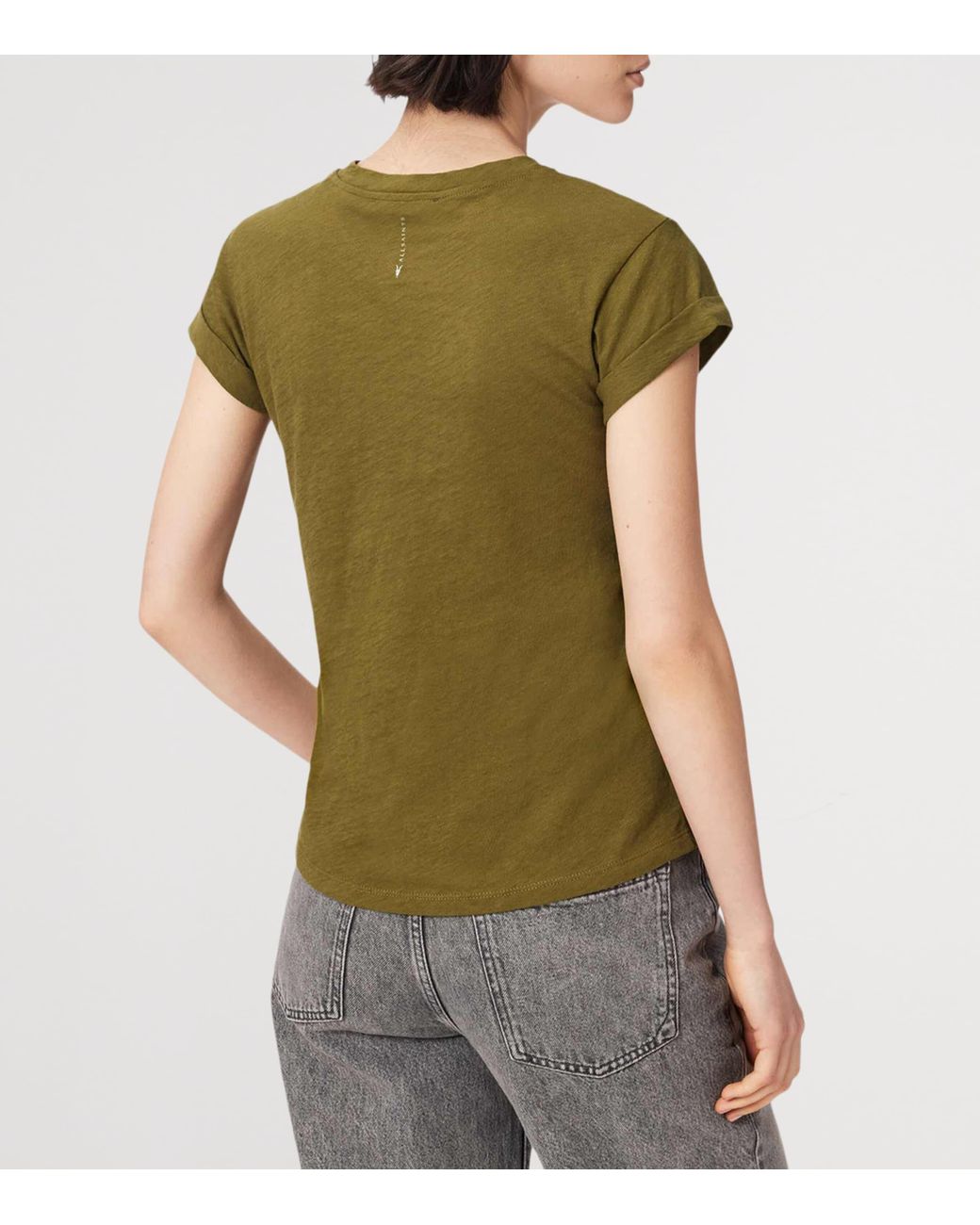 AllSaints Green Organic Cotton Anna T-Shirt