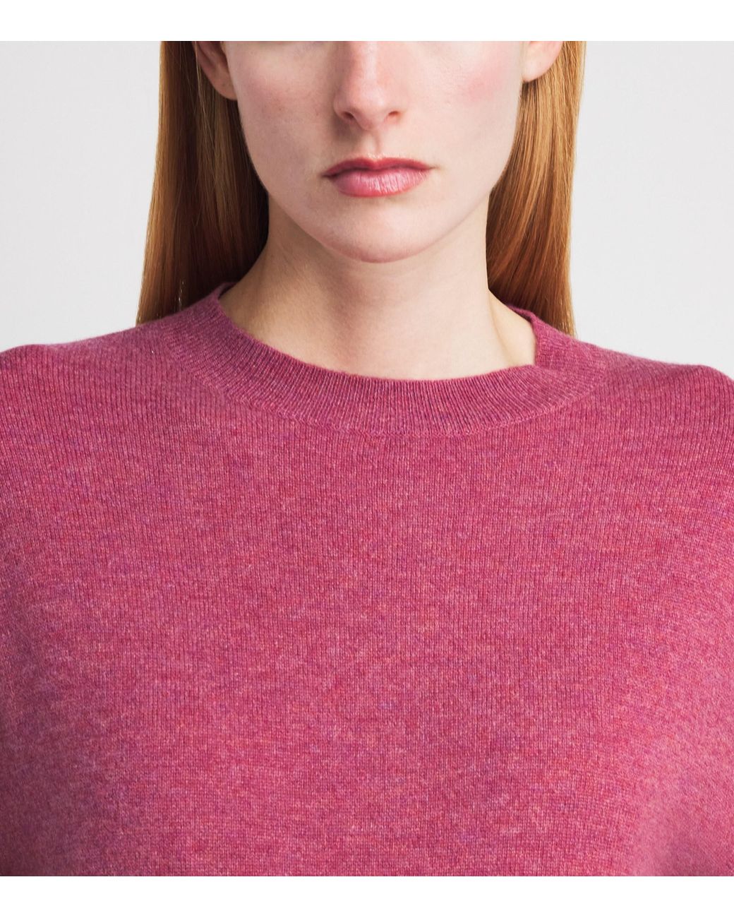 LeKasha Red Organic Cashmere Menorca Sweater