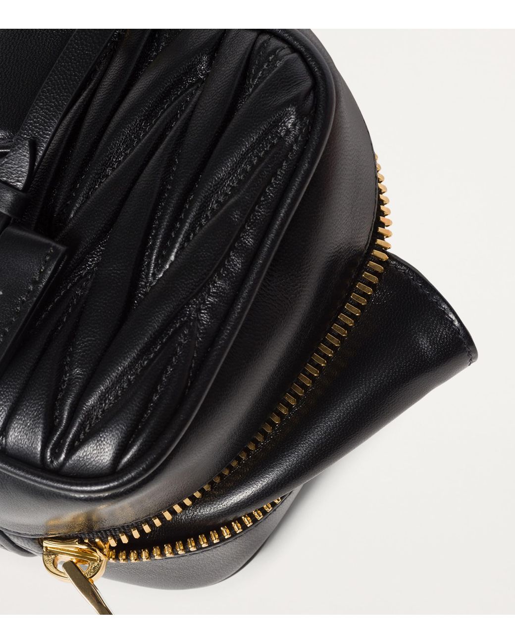 Miu Miu Black Matelassé Leather Arcadie Top-Handle Bag