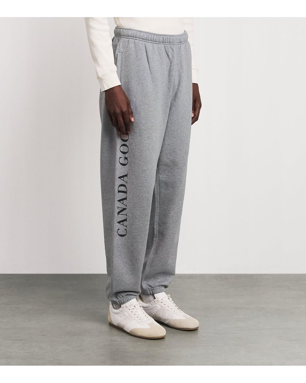 Canada Goose Gray Organic Cotton Printed Rove Sweatpants for men
