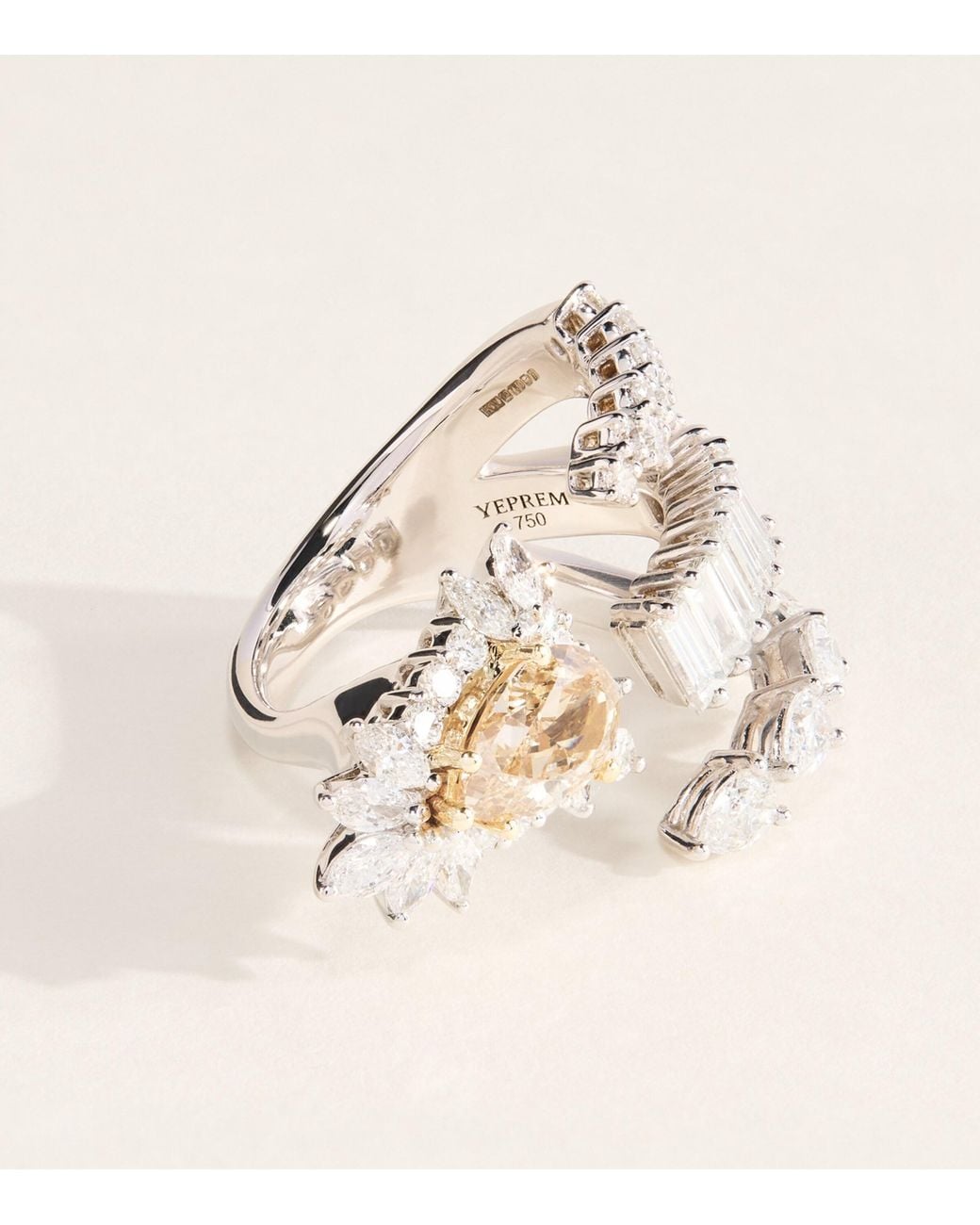 YEPREM Natural And Diamond Reign Supreme Ring