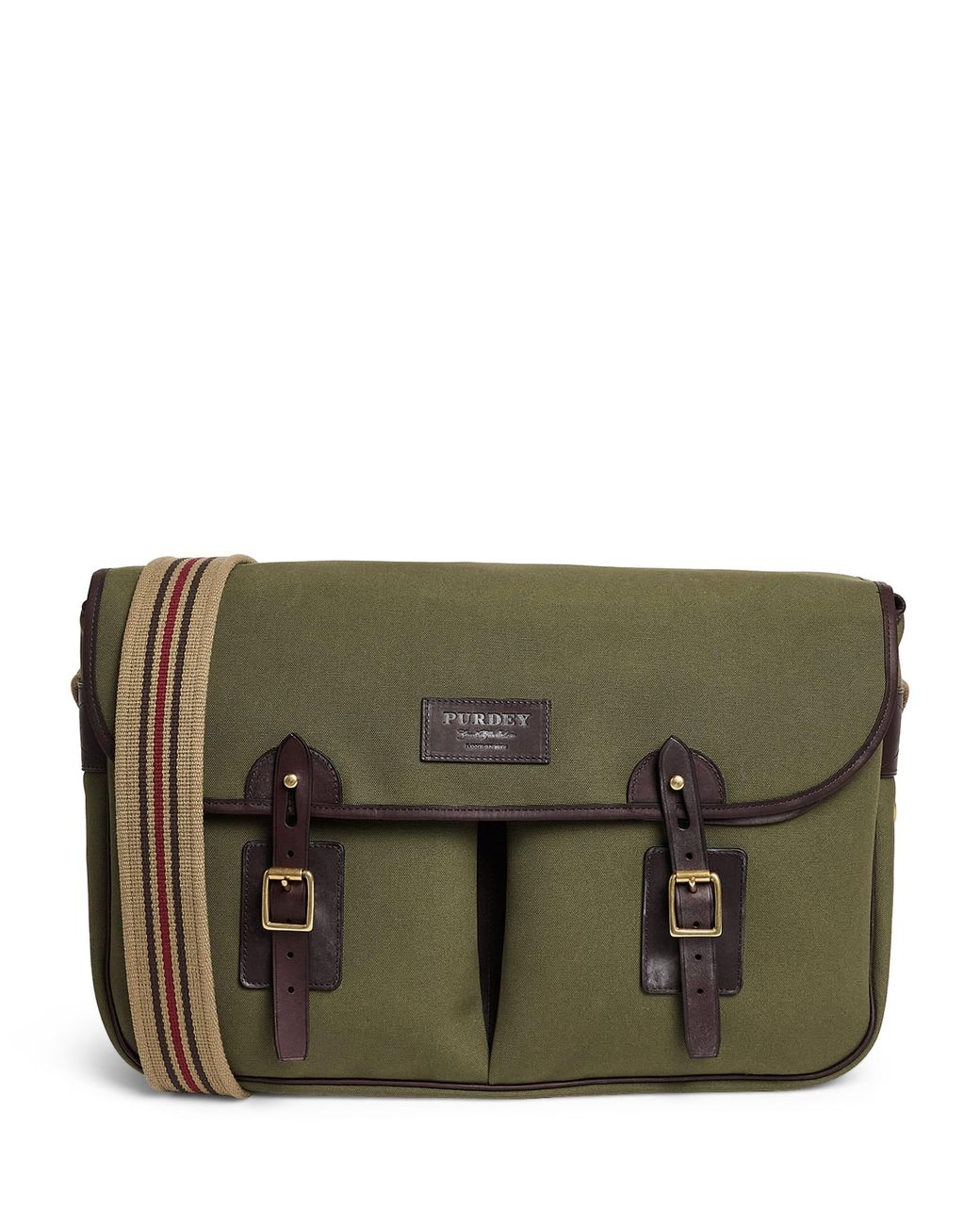 James Purdey & Sons Green Canvas Field Game Cross-Body Bag for men