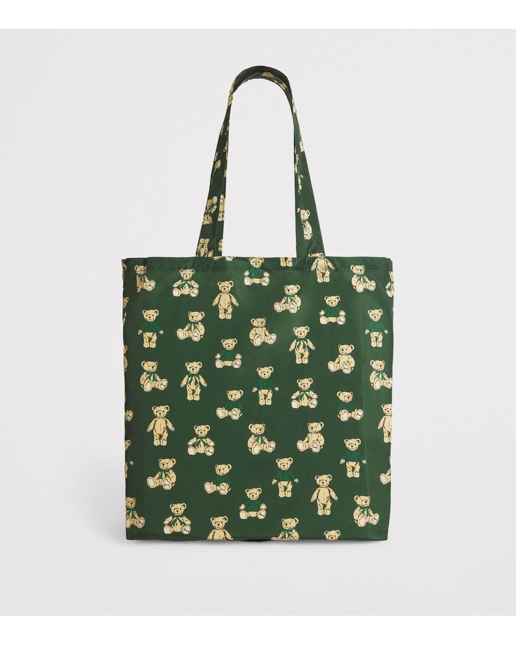Harrods Green Henry Bear Pocket Shopper Bag
