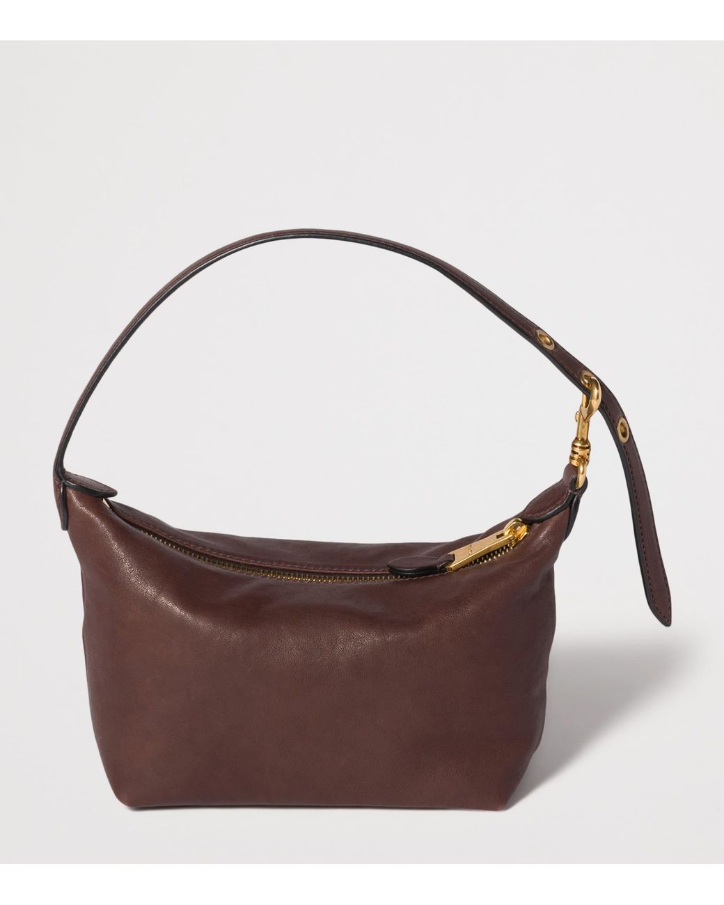 Miu Miu Brown Nappa Leather Pouch