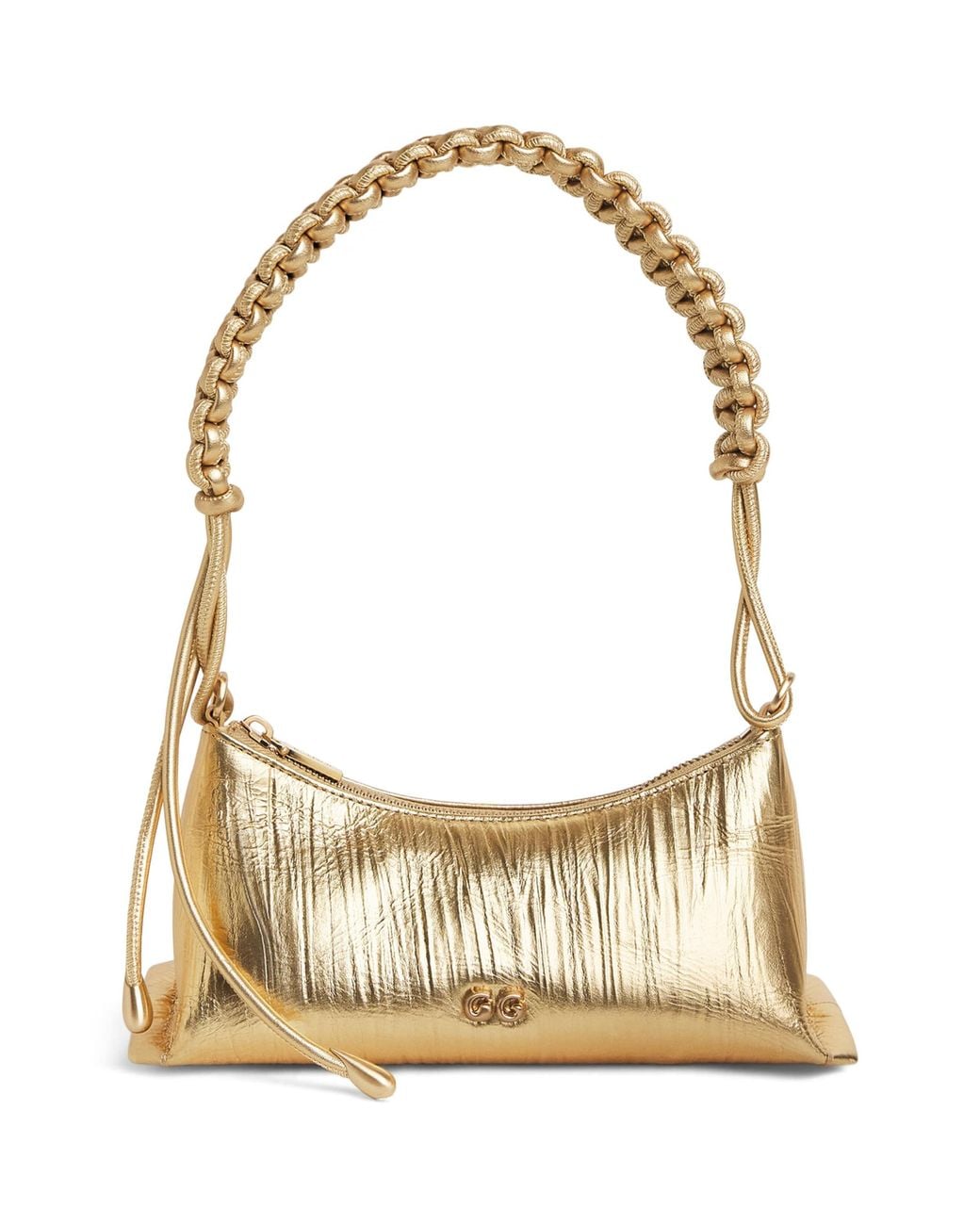 Cult Gaia Metallic Leather Osa Shoulder Bag