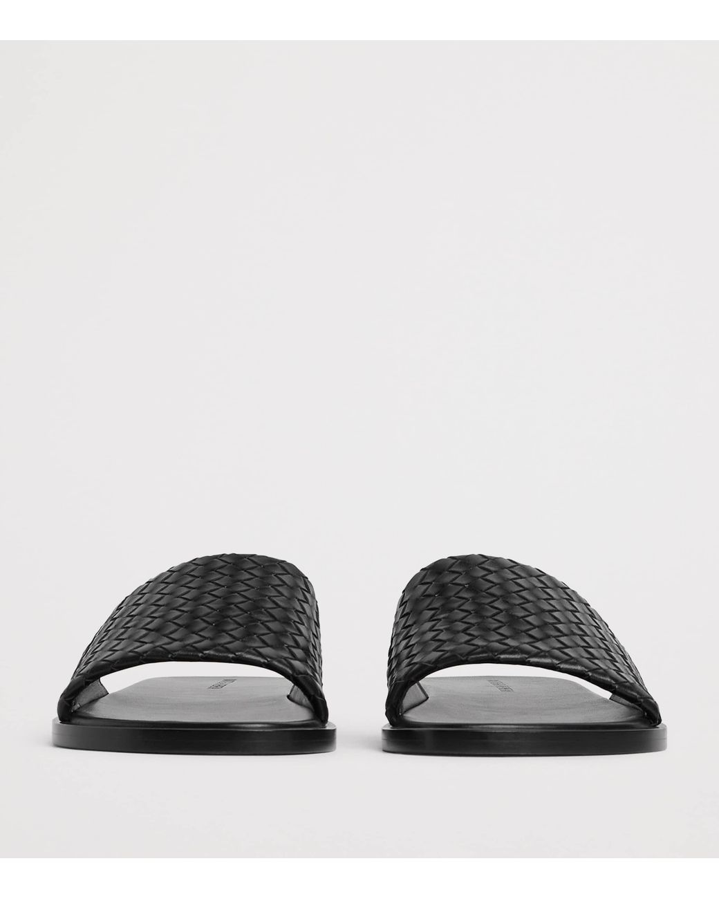 Bottega Veneta Black Lambskin Elio Mules for men