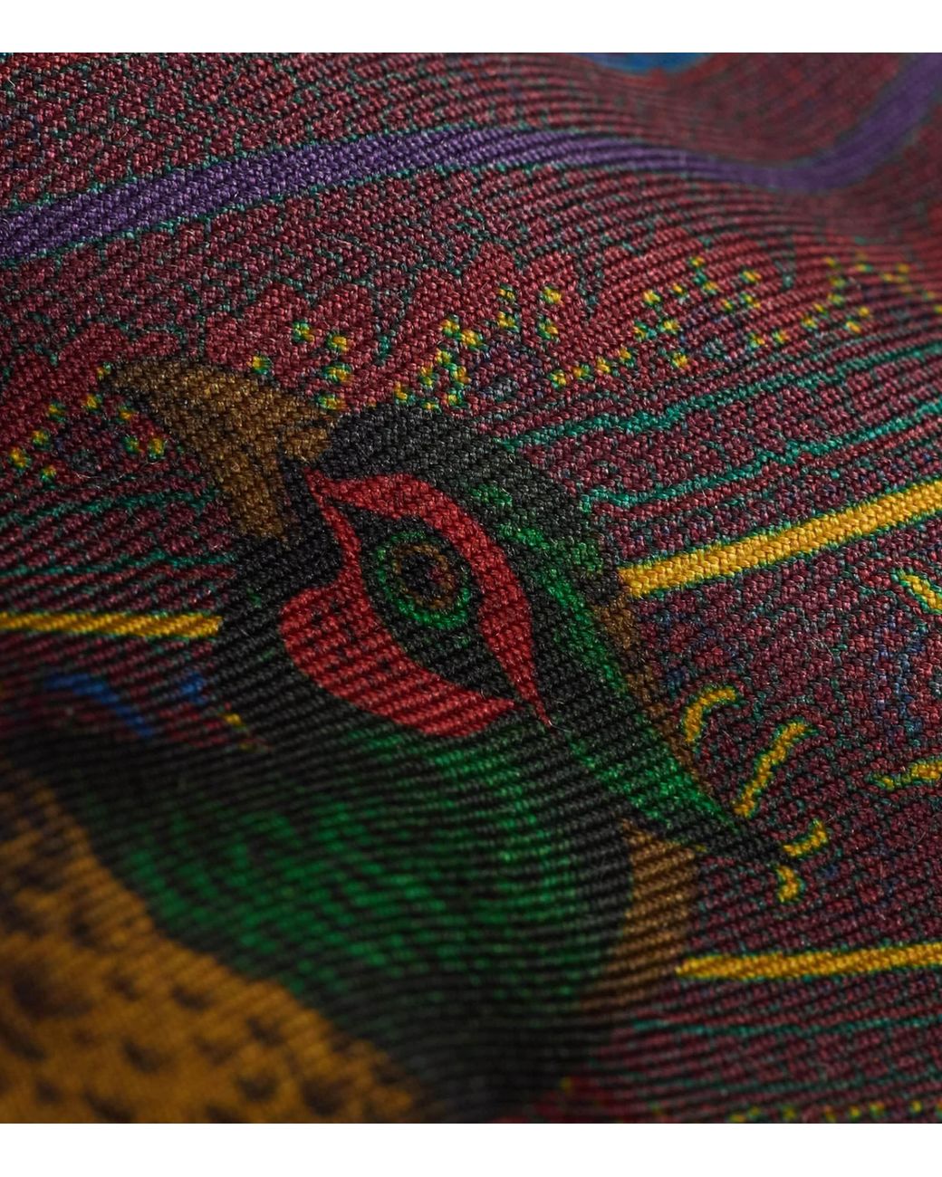 Ralph Lauren Brown Printed Silk Tie