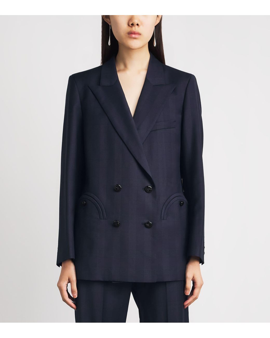 Blazé Milano Blue Virgin Wool Aramis Everynight Double-Breasted Blazer