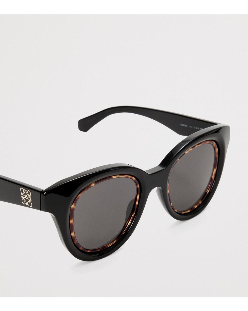 Loewe Black Mini Anagram Butterfly Sunglasses