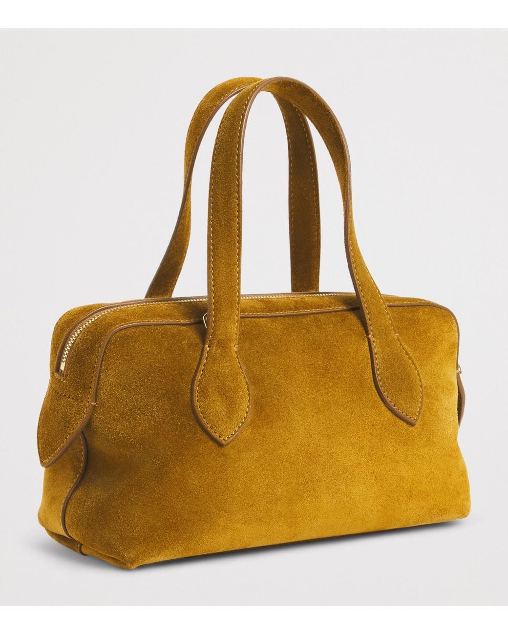 Joseph Metallic Mini Suede Loaf Top-Handle Bag