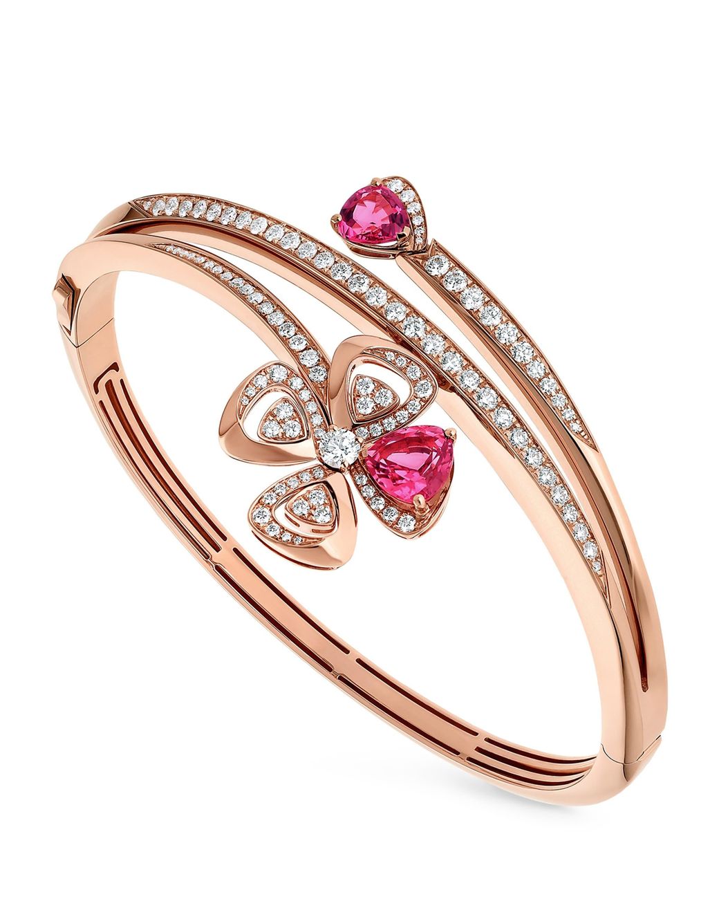 BVLGARI Pink Diamond And Rubellite Fiorever Bangle
