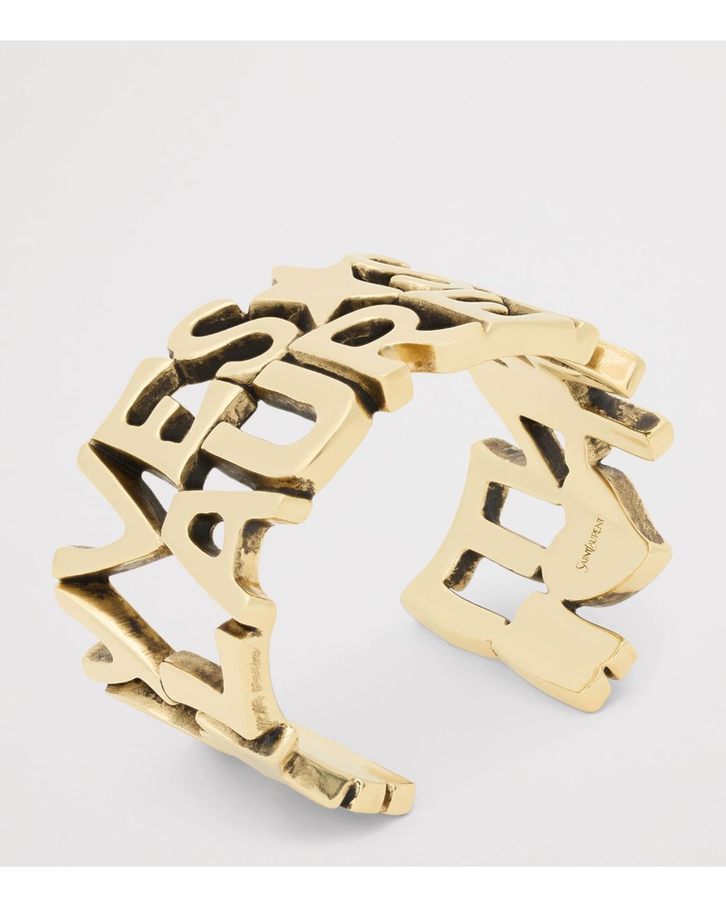 Saint Laurent Metallic Yves Open Cuff for men
