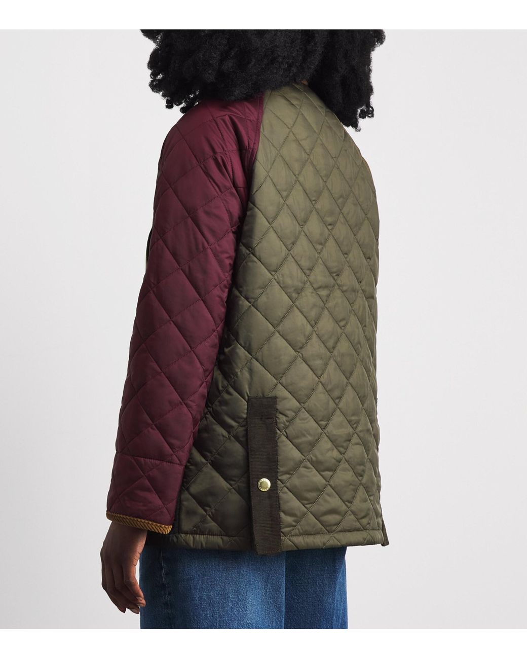 Barbour Brown Quilted Patchwork Bedale Jacket