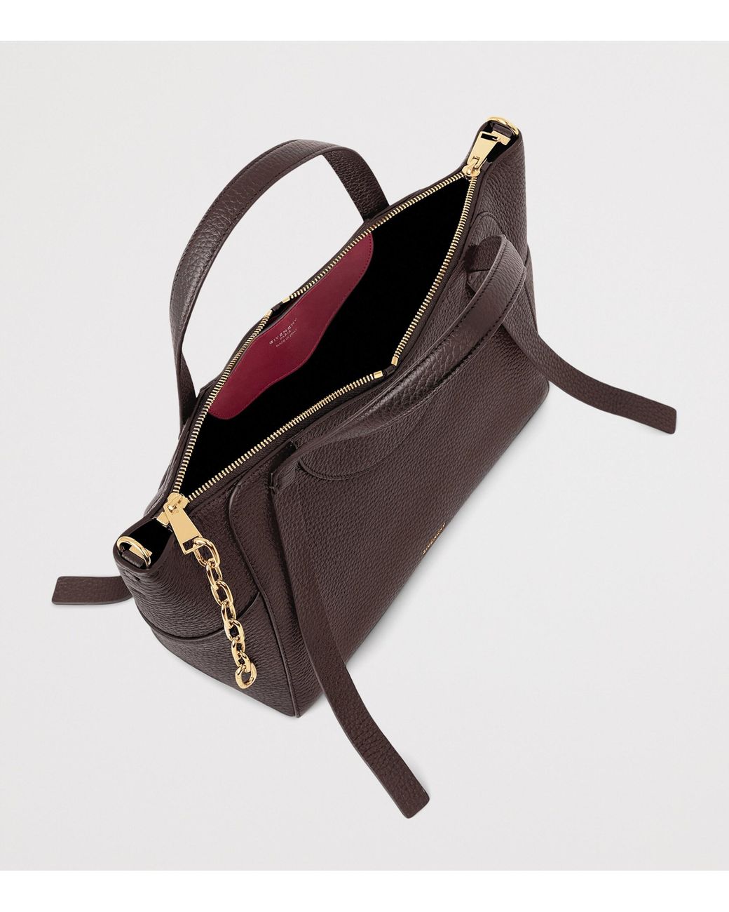 Givenchy Brown Medium Leather Snatch Top-Handle Bag