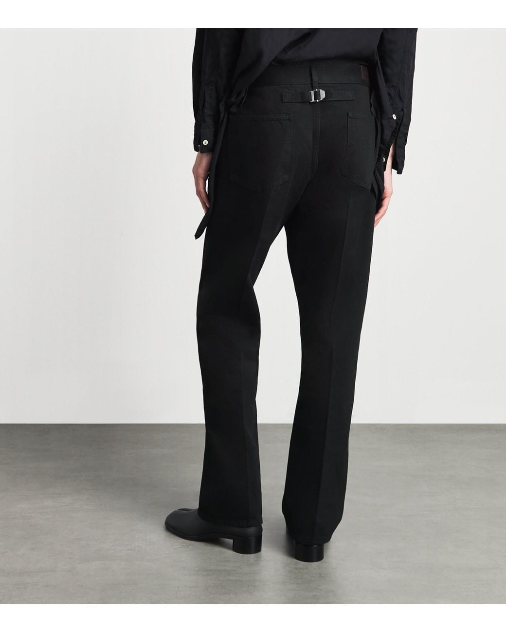 Lemaire Black Selvedge Straight Jeans for men