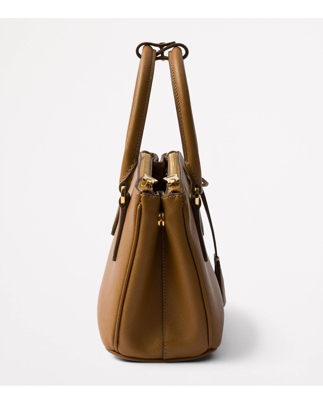 Prada Brown Mini Leather Galleria Top-Handle Bag