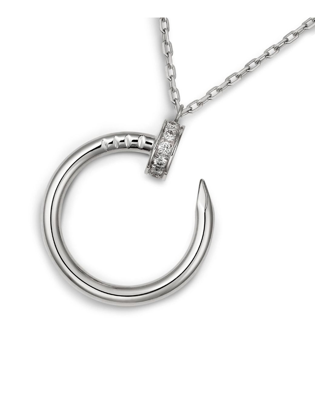 Cartier Metallic And Pavé Diamond Juste Un Clou Necklace